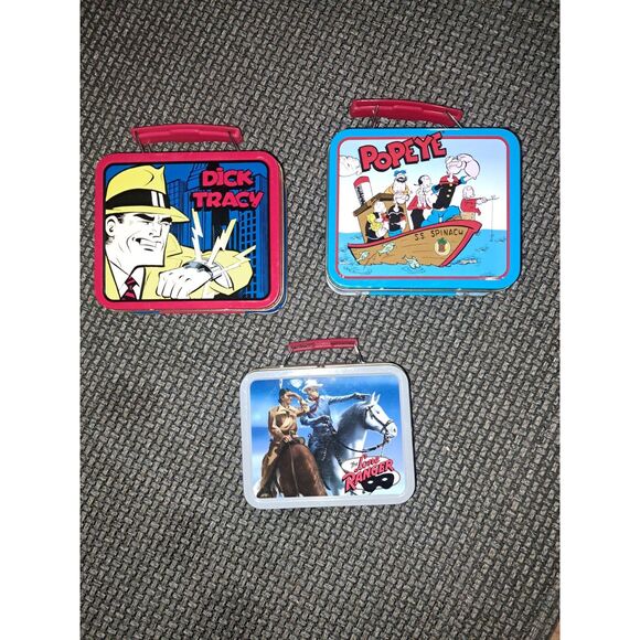 3 Vintage NEW Never Used  Minature lunch boxes - Popeye-Dick Tracy & Lone Ranger - Picture 6 of 6
